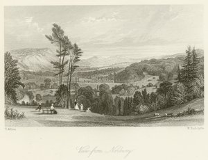 Uitzicht vanaf Norbury door after Thomas Allom