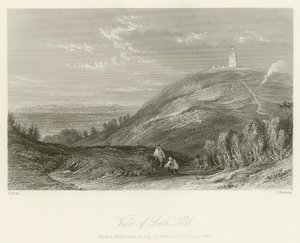 Uitzicht op Leith Hill door after Thomas Allom