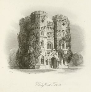 Wainfleets Toren door after Thomas Allom