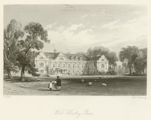 West Horsley Plaats door after Thomas Allom