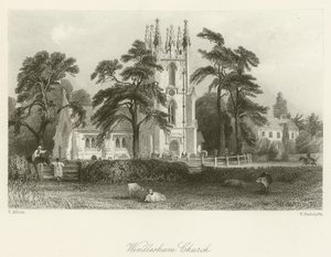 Windlesham Kerk door after Thomas Allom
