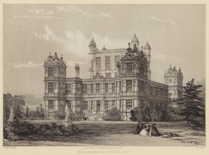 Wollaton Hall, Nottinghamshire door after Thomas Allom