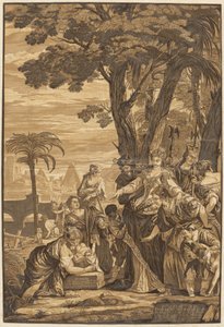 De Vondst van Mozes door after Veronese John Baptist Jackson