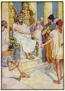 Solon, de wijze wetgever van Athene door after Walter Crane