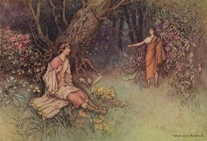 Geoffrey Chaucer, Het Verhaal van de Ridder door after Warwick Goble