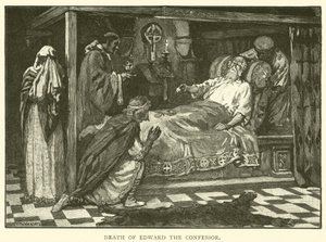 De dood van Eduard de Belijder door after William Henry Margetson