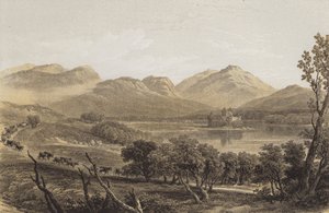 Kilchurn Kasteel door after William Leighton Leitch