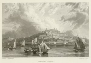 Cagliari, Sardinië door William after Westall