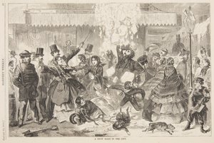 Een Sneeuwlawine in de Stad door after Winslow Homer