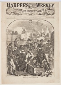 Kerstdozen in het kamp – Kerstmis, 1861
