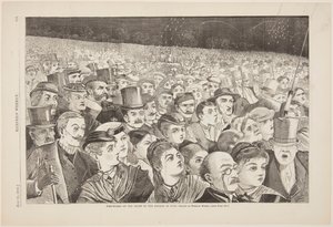Vuurwerk op de Nacht van de Vierde Juli door after Winslow Homer