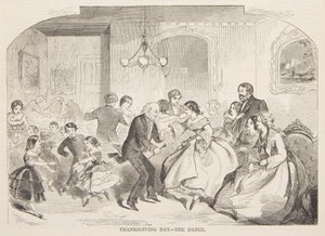 Thanksgiving Day – De dans door after Winslow Homer