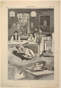 De Chinezen in New York – Scène in een Baxter Street Club-House door Winslow Homer