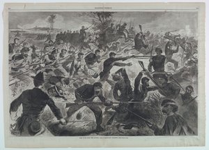 De Oorlog voor de Unie, 1862 – Een Bajonetaanval door after Winslow Homer