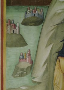 Detail van de Slachting van de Dienaren en Herders van Job door also Manfredi de Battilori Bartolo di Fredi