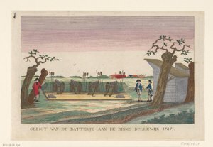 Batterij aan de Binnen Bullewijk, 1787 door anonymous (attributed to)