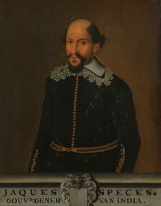 Portret van Jacques Specx, gouverneur-generaal van Nederlands-Indië