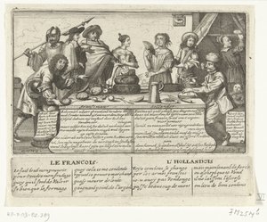 De Fransman en de Hollander, 1673 (Zes Franse spotprenten op de Hollanders uit 1673)