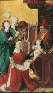 Duits: Beschneidung Christi (Innenseite); Maria einer Heimsuchung (Außenseite) De besnijdenis van Christus