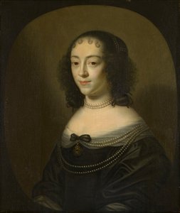 Portret van een jonge vrouw door anonymous 