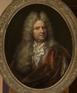 Portret van een man met een pruik door anonymous 