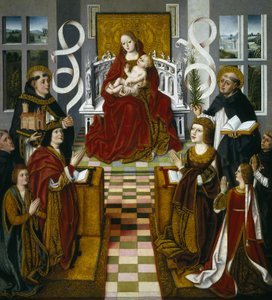 Spaans:  La Virgen de los Reyes Católicos Madonna van de katholieke vorsten door anonymous 