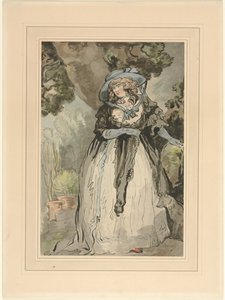 Mevrouw Samuel Howitt (geboren Elizabeth Rowlandaon) door attributed to George Murgatroyd Woodward
