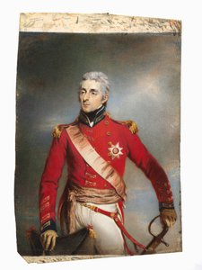 Portret van Arthur Wellesley, later 1e Hertog van Wellington door attributed to John Wright