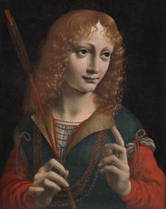 Portret van een jongeling als Sint Sebastiaan