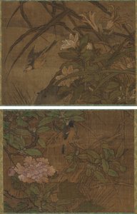 Vogels en Bloemen door attributed to Sesshū Tōyō