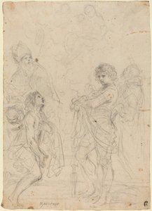 Madonna en kind met heiligen Gimignano, Johannes de Doper, George en Peter Martyr