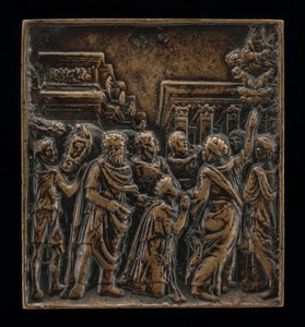 Augustus en de Sibylle door called Riccio Andrea Briosco