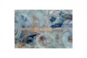 Abstracte blauwe cirkels door cartissi