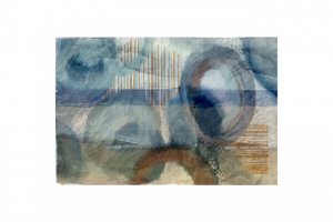 Abstracte blauwe cirkels