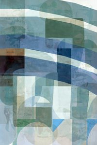 Abstracte blauwgroene lagen door cartissi