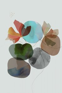 Abstracte bloemvormen door cartissi