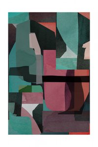 Abstracte geometrische collage door cartissi