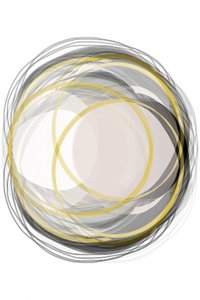 Abstracte gouden cirkels door cartissi