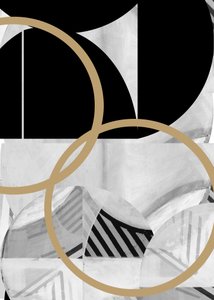 Abstracte gouden krommen door cartissi