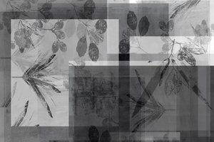 Abstract grijs gebladerte door cartissi