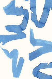 Blauwe vloeistof – abstract