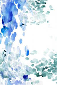 Blauwe aquareldruppels