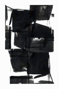 Vetgedrukt, zwart, abstract