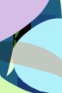 Kleurrijke, gebogen abstractie door cartissi