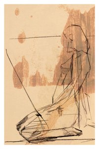 Contemplatieve abstracte figuur door cartissi