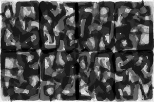 Donker abstract patroon door cartissi