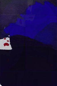 Diepblauwe abstractie