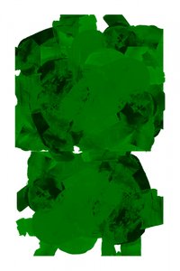 Dynamische groene abstracte vormen door cartissi