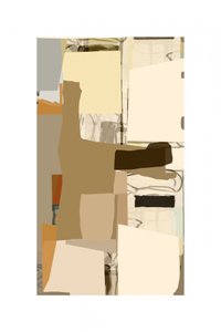 Aardse abstracte collage door cartissi