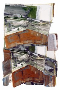 Aards abstract landschap